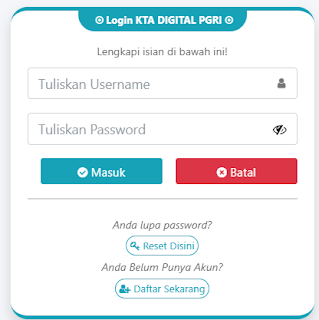 Register PGRI Seruyan - Persatuan Guru Republik Indonesia Cabang Seruyan